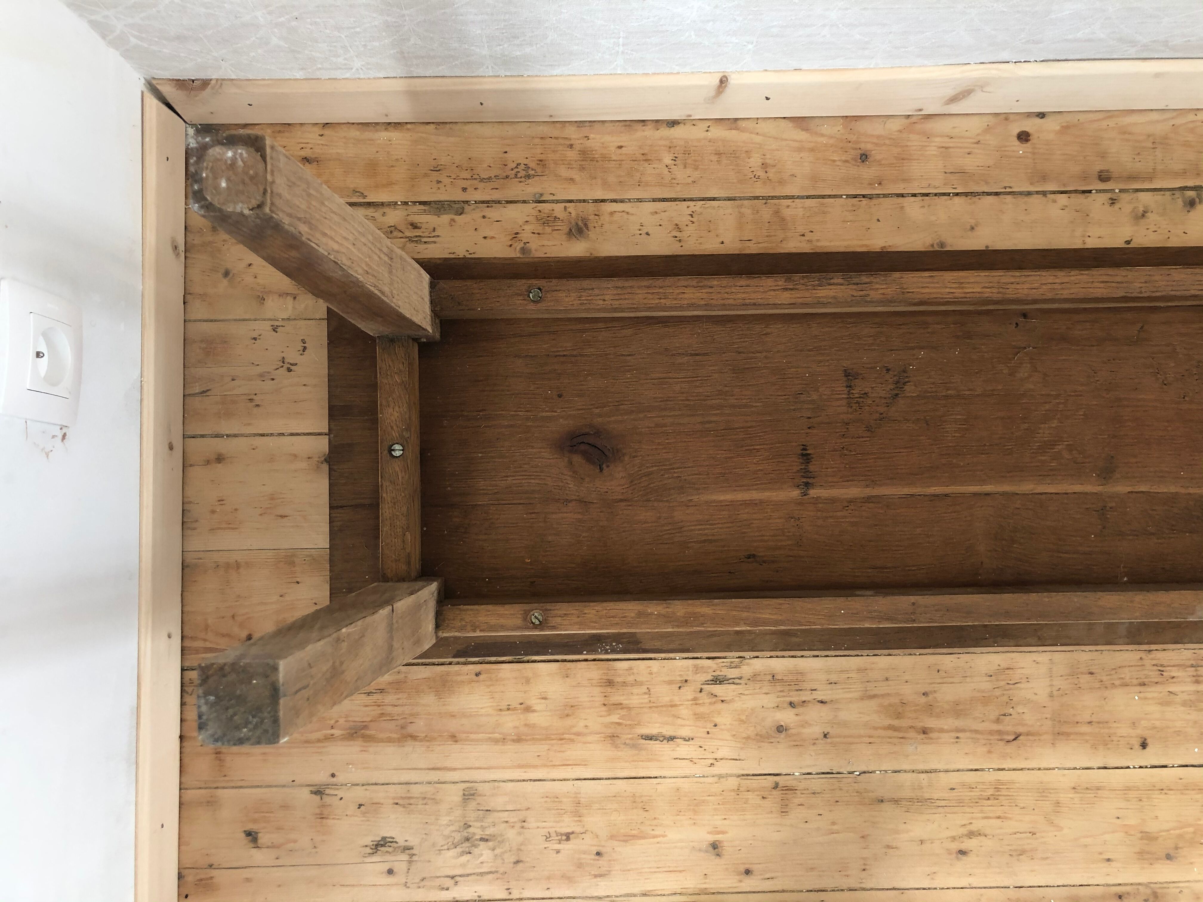 Paire de banc en bois chêne