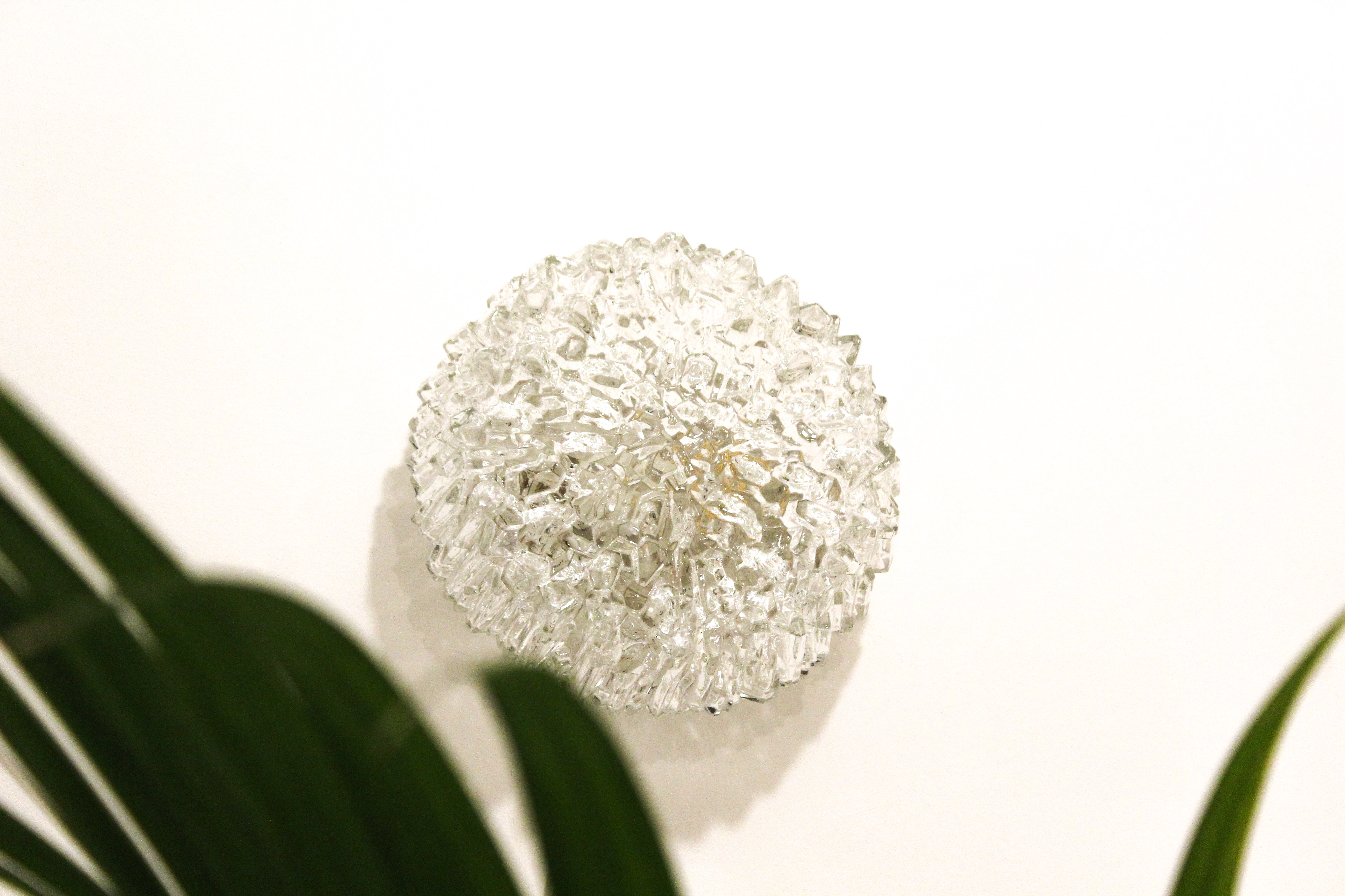 Ceiling lamp in Murano glass, rostrato, Italy 70's