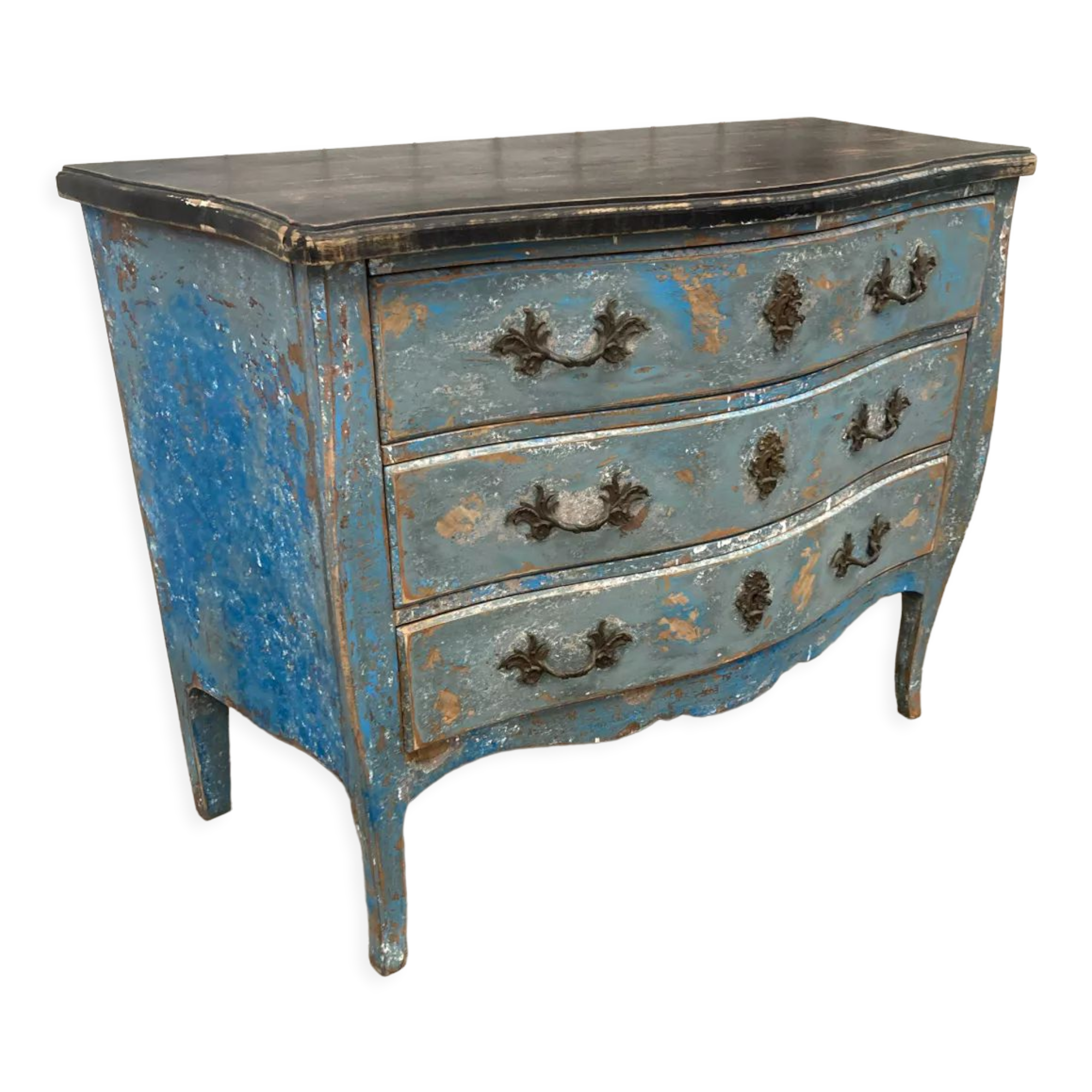 Ancienne commode bleu