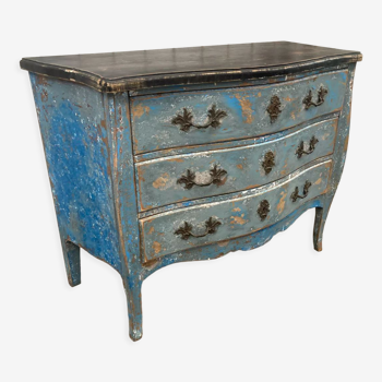 Ancienne commode bleu