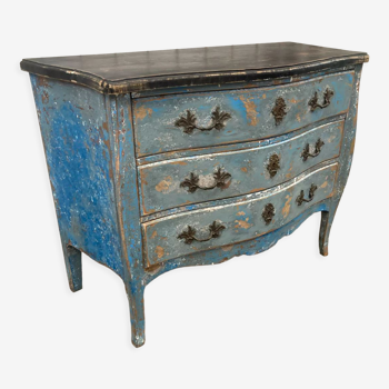 Old blue chest of drawers