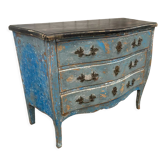 Ancienne commode bleu