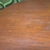 1960 stamped round teak dining table
