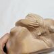 Empty plaster pocket sleeping woman art nouveau signed Carlo Conte