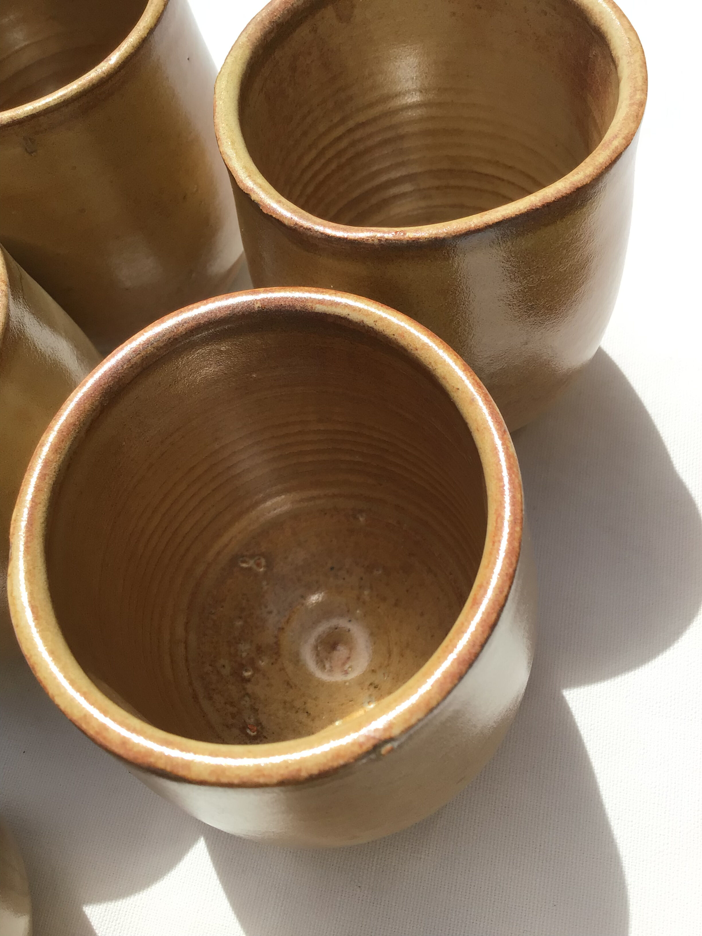 6 cups cups terracotta artisanal beige