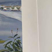 Lithograph signed by the French artist Victor ZAROU - Coastal view