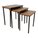 Tables gigogne teck moderniste années 50
