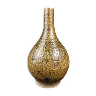 Bottle soliflore vase in sandstone