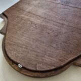 Stucco and wood fireplace mirror 53x38 cm