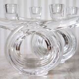 Set of 2 double candlesticks in Vannes crystal