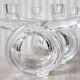 Set of 2 double candlesticks in Vannes crystal