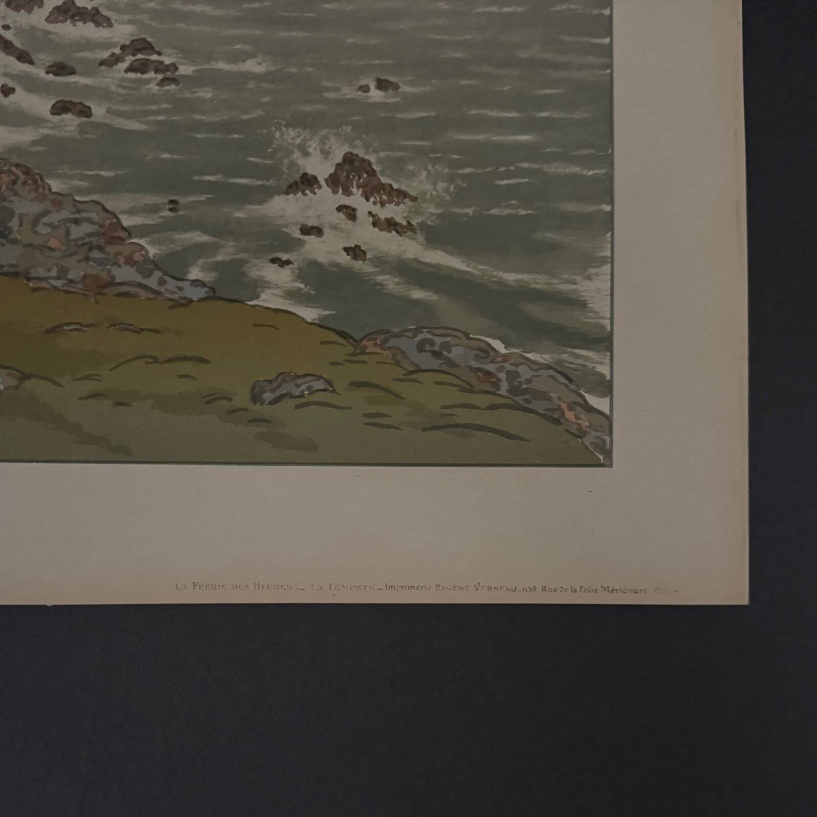 Lithograph by Henri Rivière The Fairytale Hours - The Storm