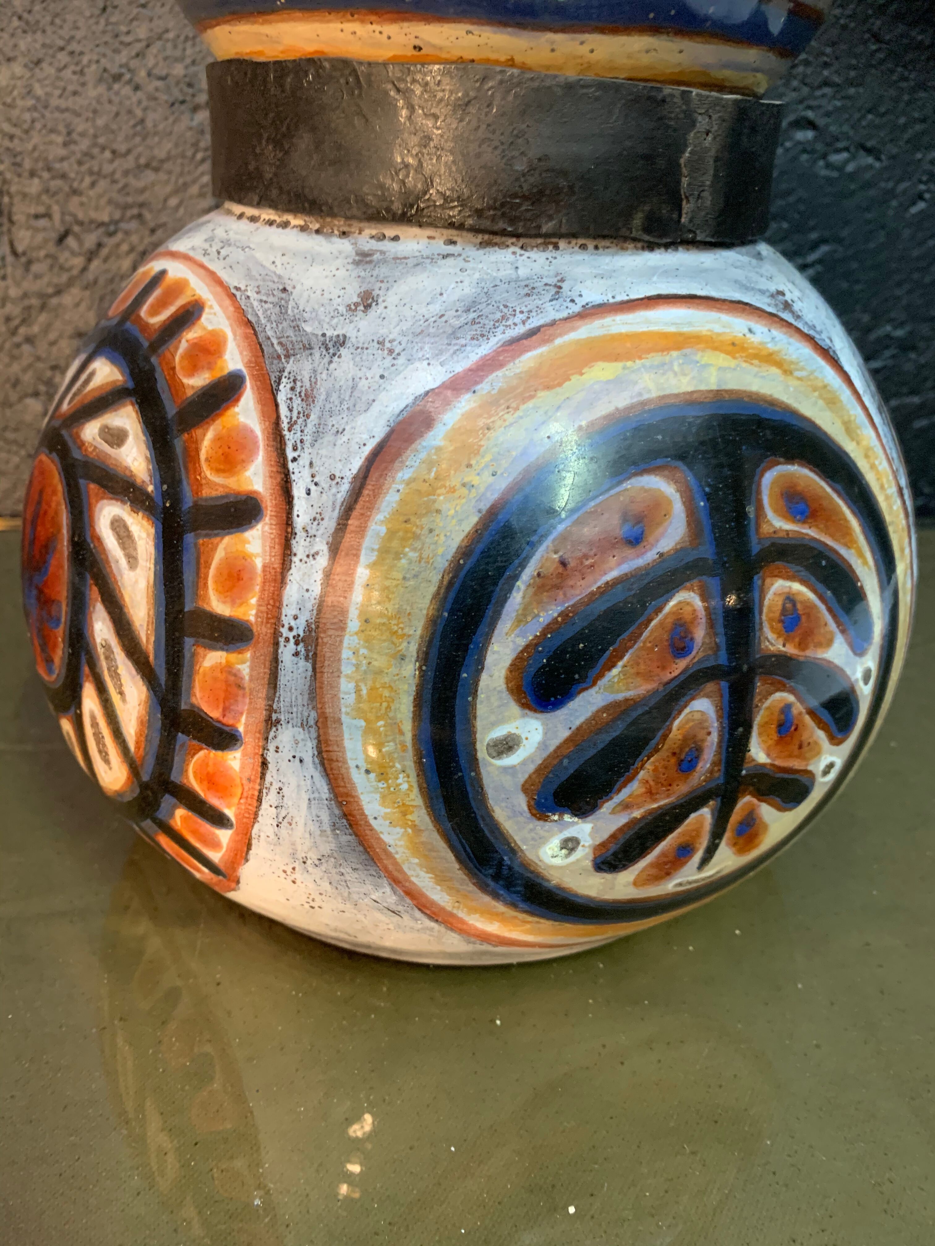 Pitcher in ceramic Jacques Poussine 1960s