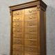 Notary cabinet with drawers in solid walnut, Napoleon III period, circa 1850