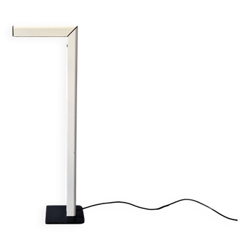 L-shaped metal floor lamp, 1970's/1980's
