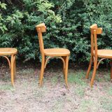 Lot of 6 Mahieu bistro chairs, numbered