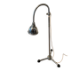 Medical or workshop floor lamp from the 1950s-60s in chrome metal.
