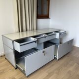 USM Haller TV unit in Light Grey