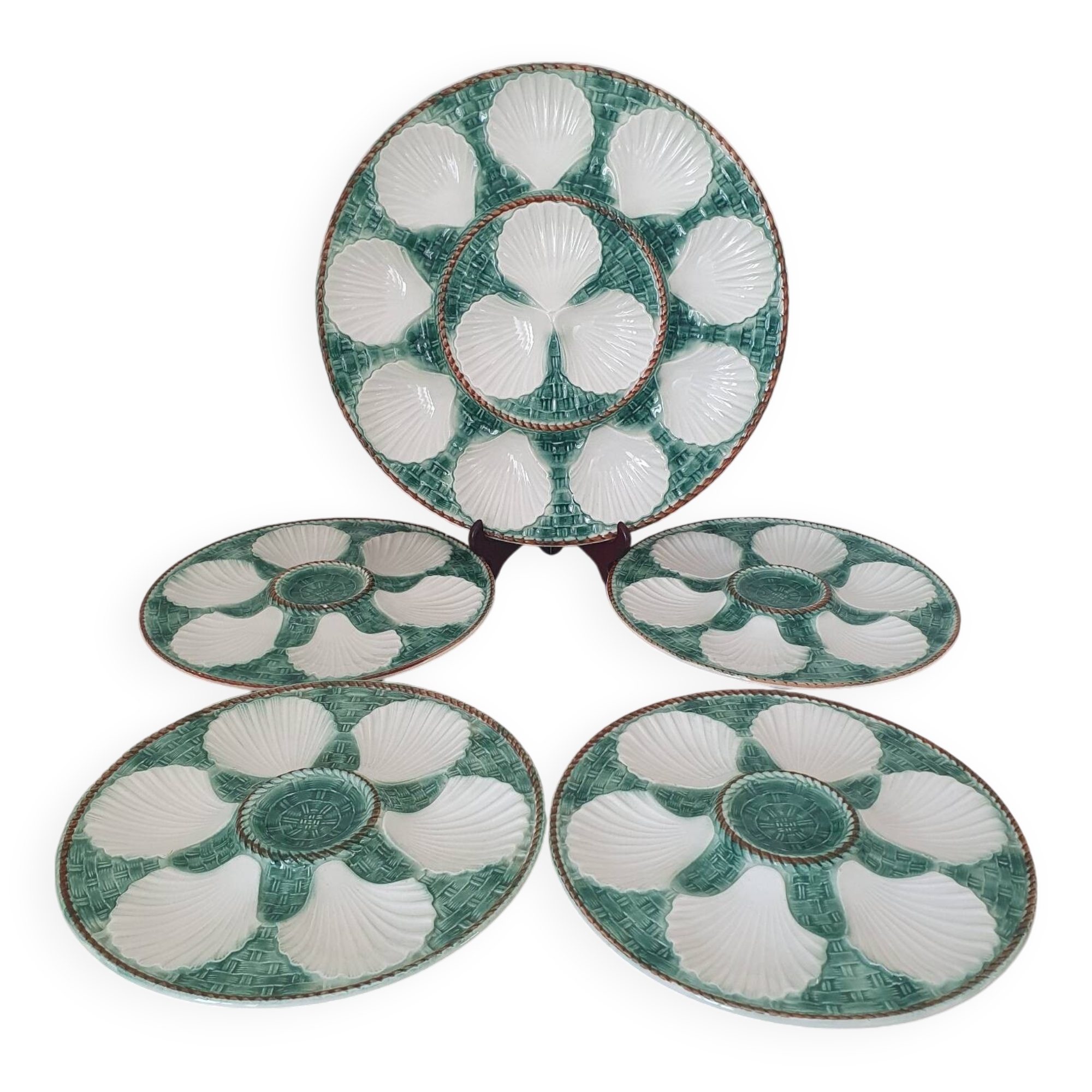 Longchamps oyster and shellfish plates