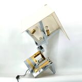 Large Geometrical table lamp by Lumica, Spain, 1970s