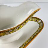"Yvonne" ironstone sauceboat, Orchies, early 20th century