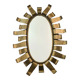 Vintage gilded metal mirror