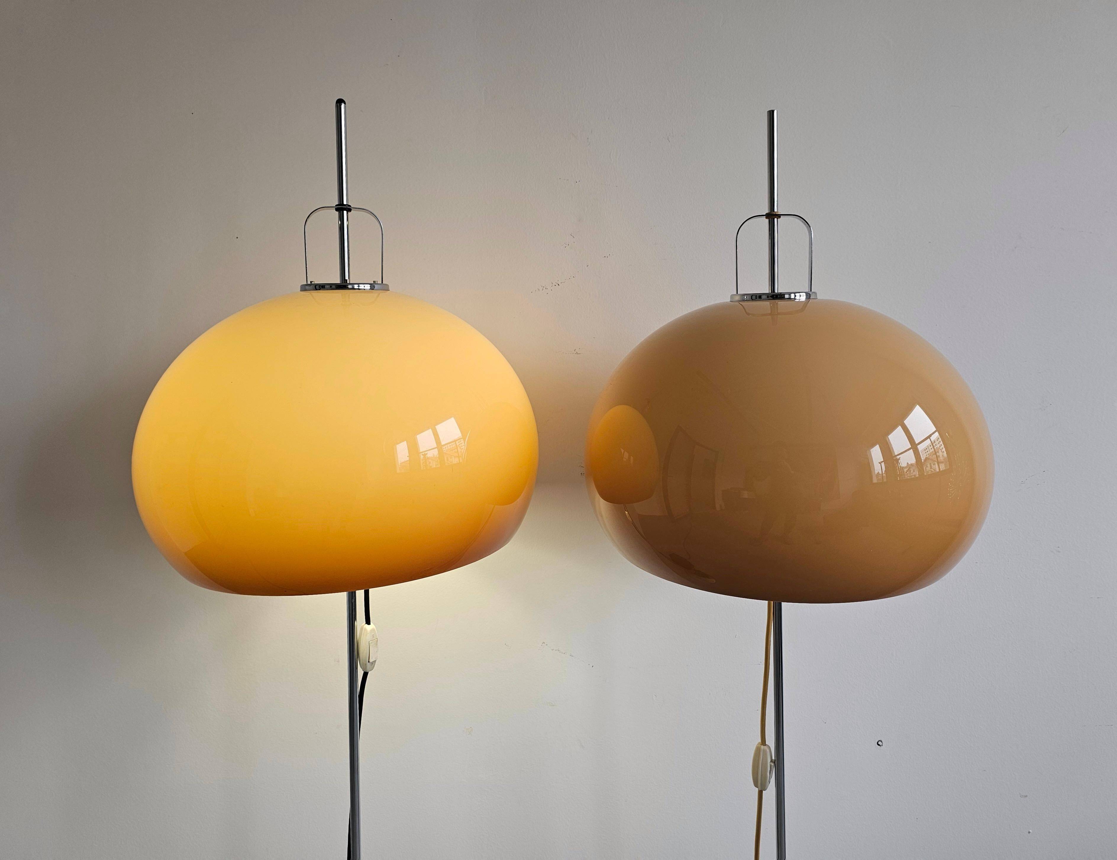 Mid Century Modern "Lucerna" floor lamp in acrylic by Harvey Guzzini