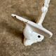 White cast iron wall hook