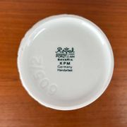 Vintage white porcelain vase German Model 605/2 by KPM Royal Porcelain, 1970s.