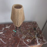 Metal and rope lamp 1950