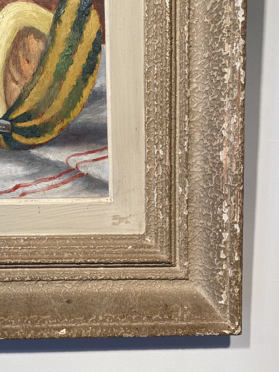 Painting Still Life with Watermelon Mid XX Century