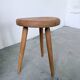 Golden oak tripod stool