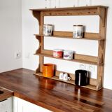 Old wall or standing shelf in solid pine