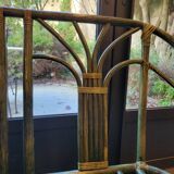 Rattan bench canapé