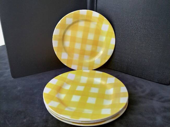 4 Dessert plates Digoin Sarreguemines Scottish model