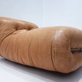 Mid-Century Modern Soriana Lounge Chair ,Tobia & Afra Scarpa, Orignal Leather, 1970s