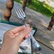 Christofle fork and spoon set in silver metal
