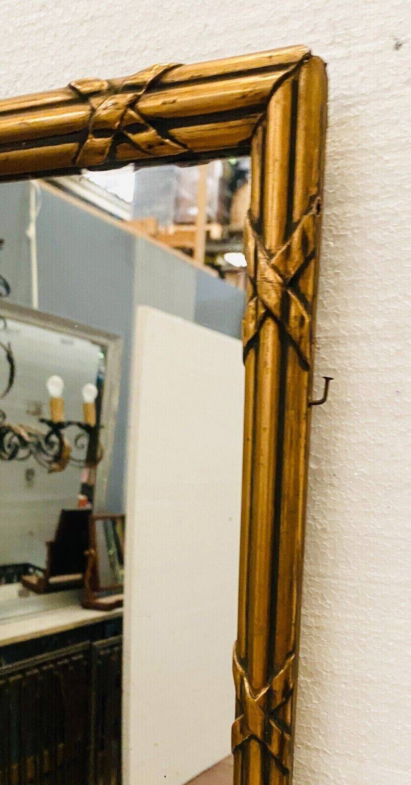 Louis XVI style mirror in wood and gilded stucco 19th century Mantel trumeau