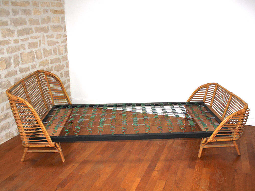 Lit en rotin 90 x 200 cm