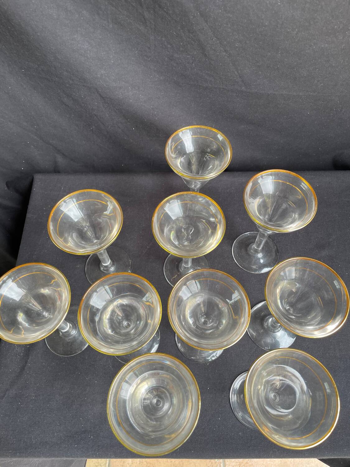 10 40s bistro glasses