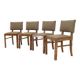 1930s Set of Four Restored Art Deco Dininng Chairs, Czechoslovakia