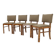 1930s Set of Four Restored Art Deco Dininng Chairs, Czechoslovakia