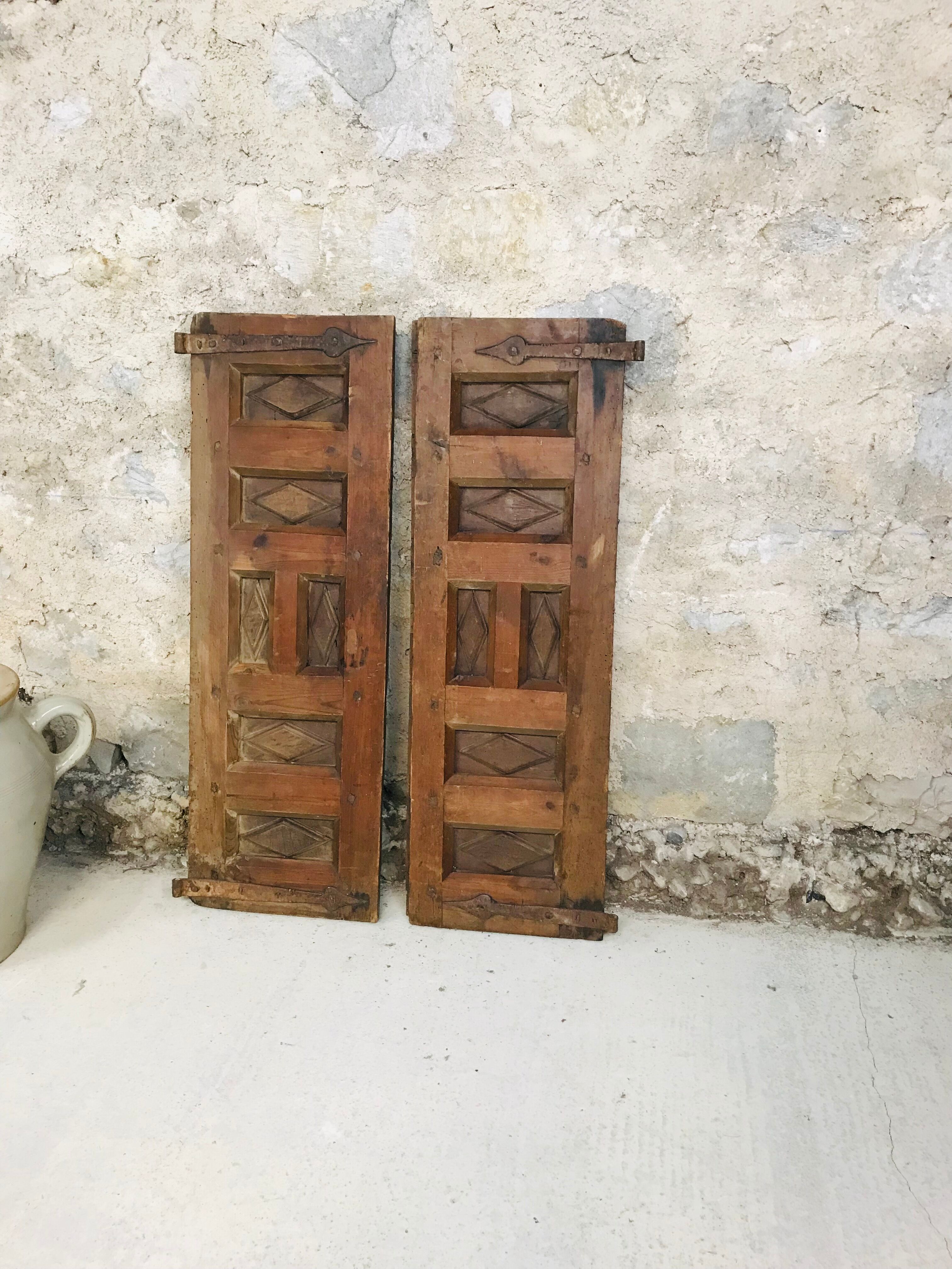 Closet doors swing shutters claustra 18th century