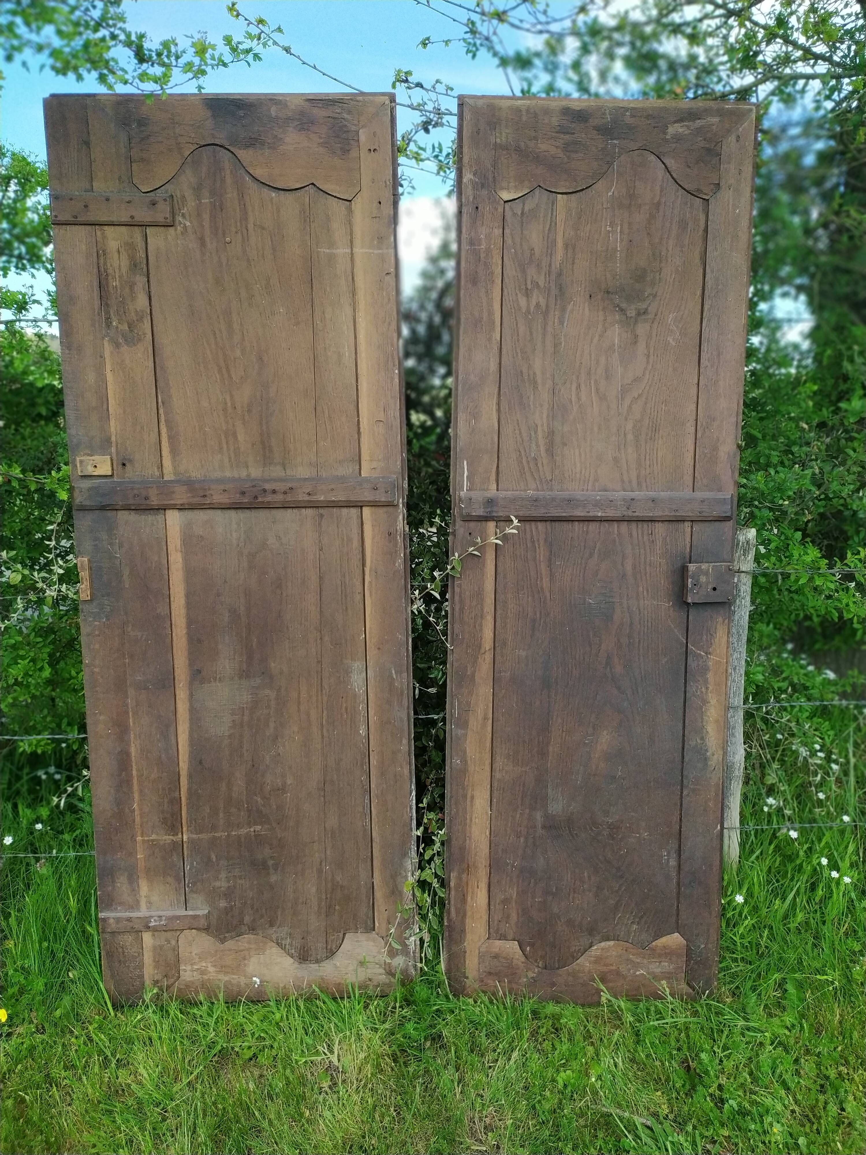 Oak cabinet doors.