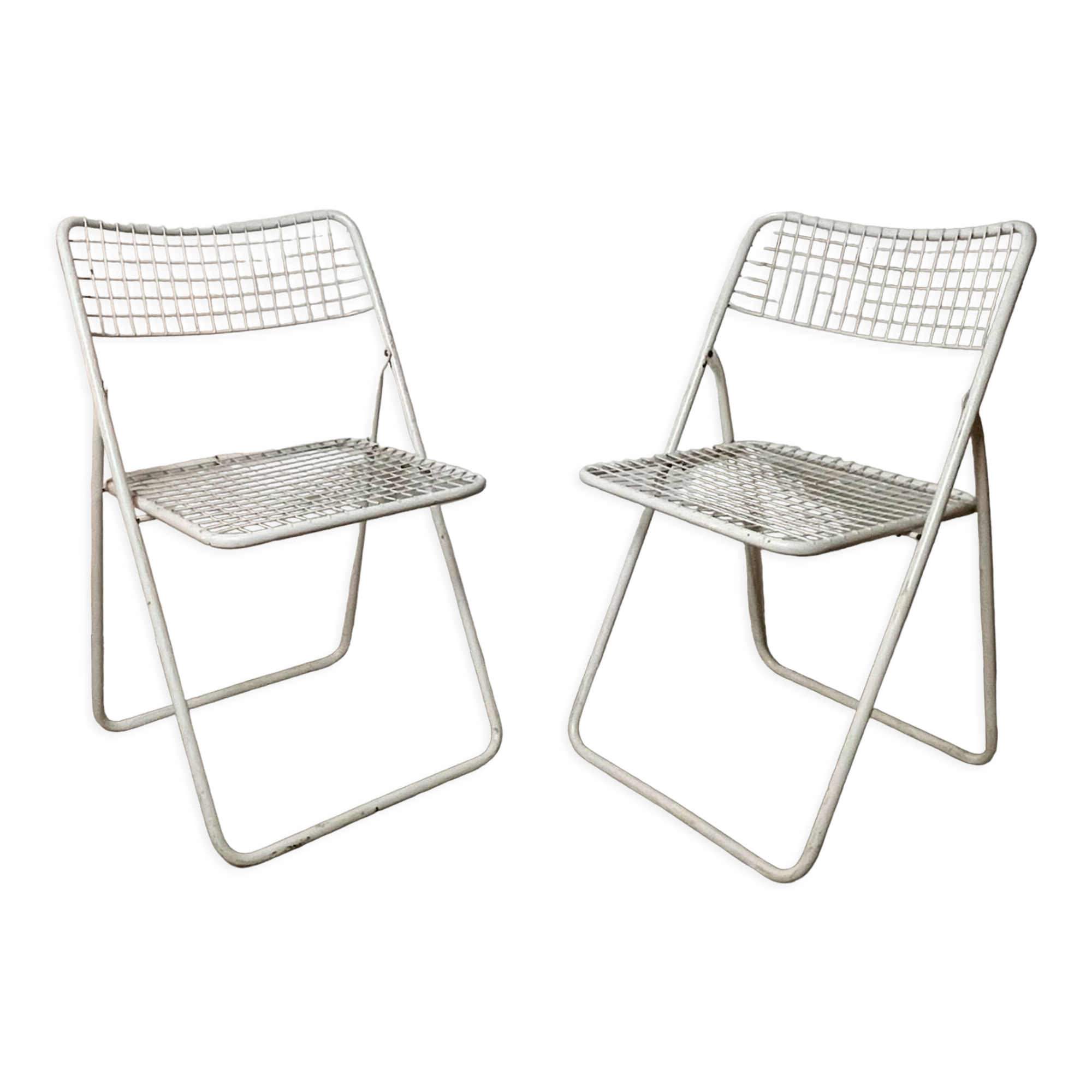 Paire de chaises pliantes 1970