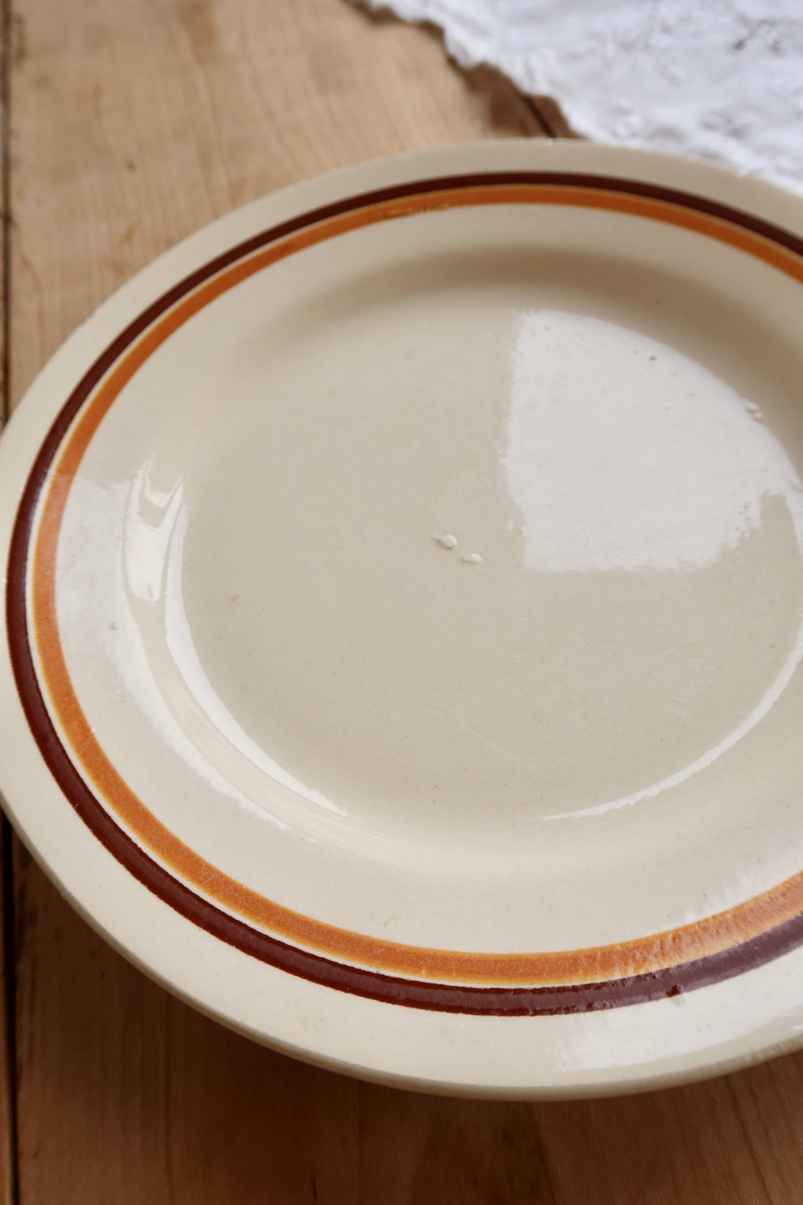 Vintage plate from Moulin des Loups Saint-Amand, Pasteur model.