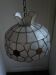 Mother-of-pearl and brass lampshade