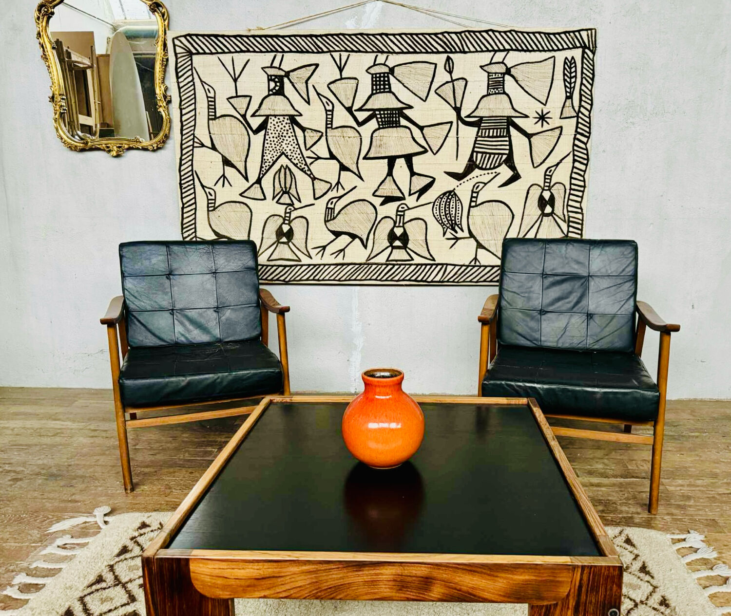 Pair of Thonet Boomerang armchairs designed by Antonin Suman