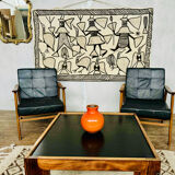 Pair of Thonet Boomerang armchairs designed by Antonin Suman