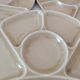 6 compartmentalized plates Gien France – butter yellow shade